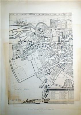 cc01691 Cambridge map 1688.jpg; cc01691; Survey of Cambridge by David Loggan, dated 1688, south sheet.; Map